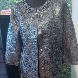 Elegant Black and Silver Women's Jacket p41